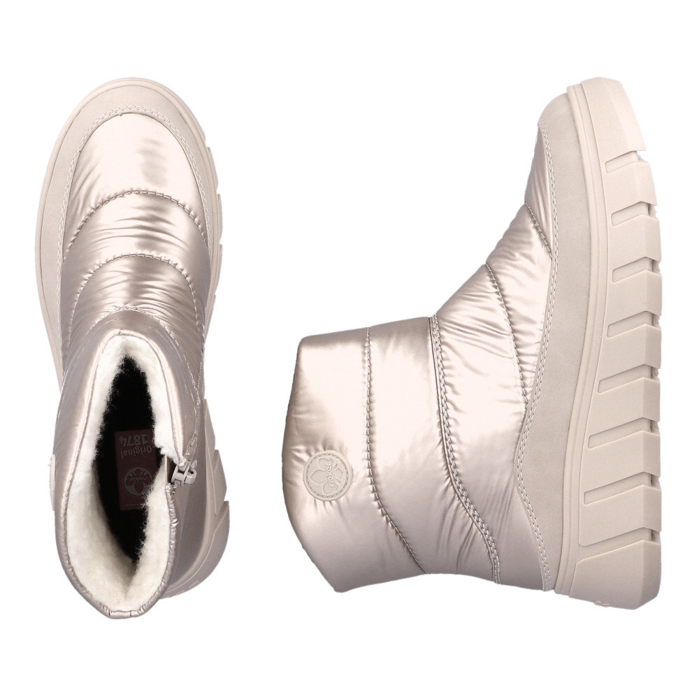 detail Dámska členková obuv RIEKER Y3552-31 zlatá W3