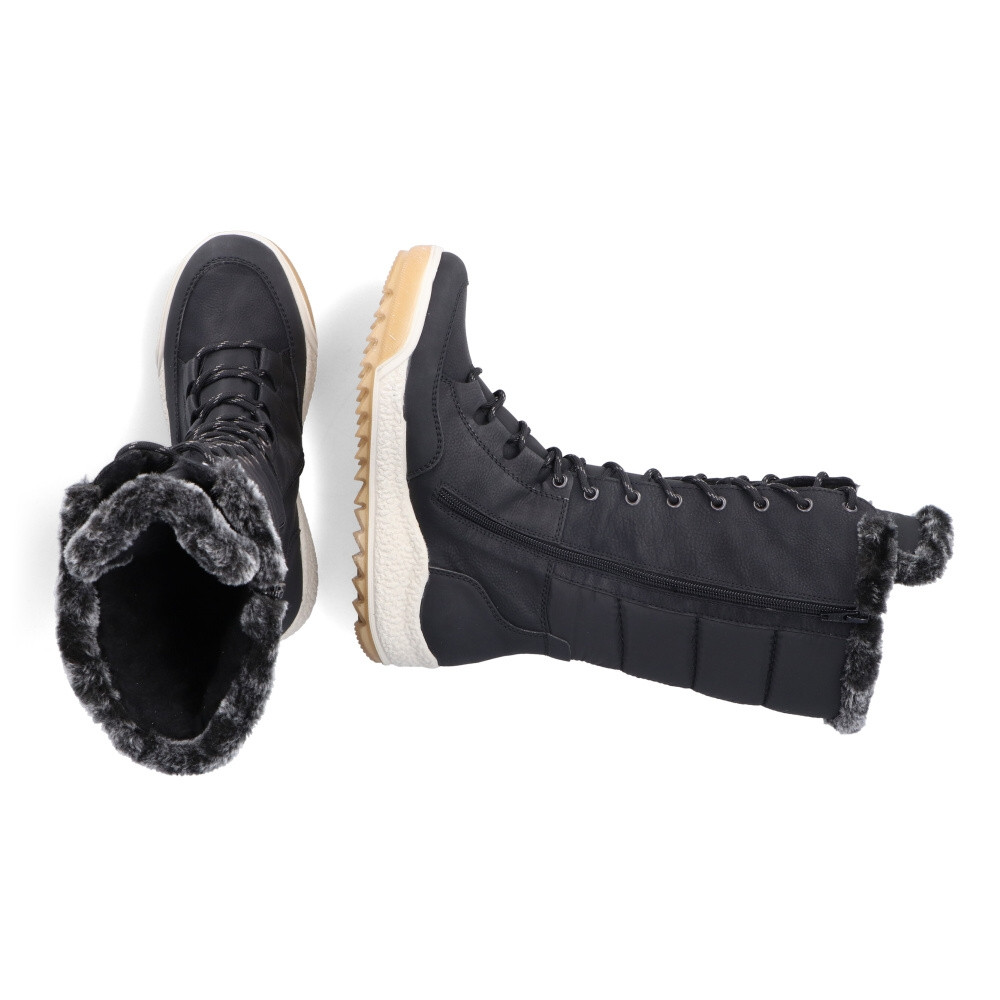 detail Dámské kozačky RIEKER Y4760-00 černá W4