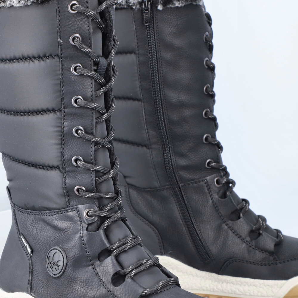 detail Dámské kozačky RIEKER Y4760-00 černá W4