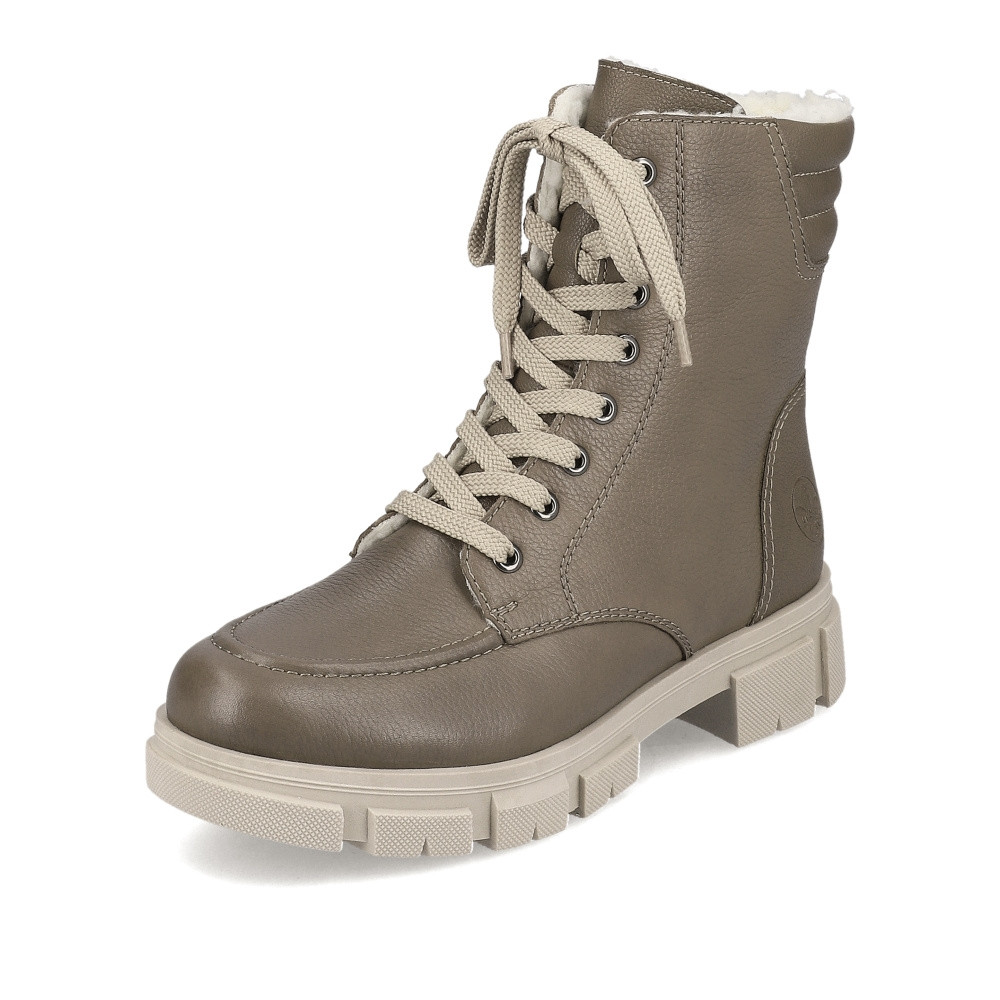 detail Dámská kotníková obuv RIEKER Y7104-24 šedá W3