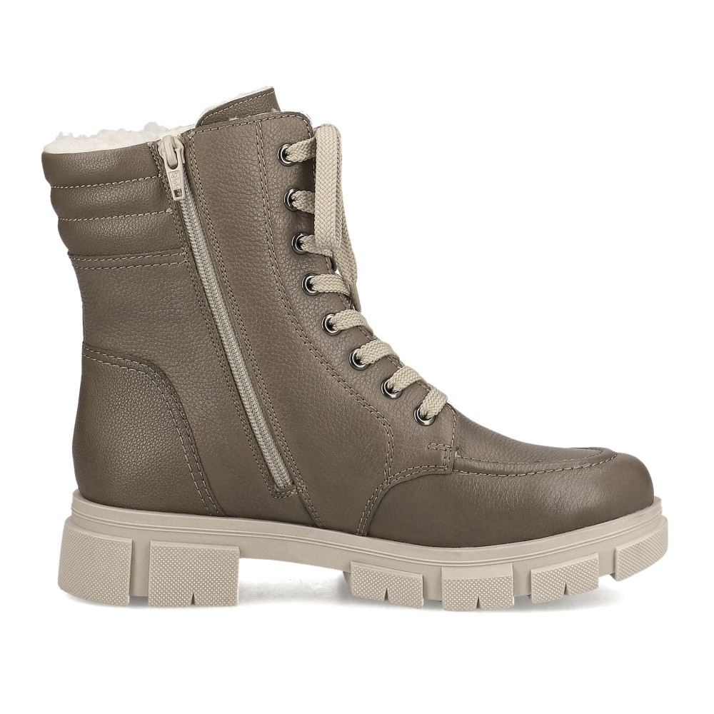 detail Dámská kotníková obuv RIEKER Y7104-24 šedá W3