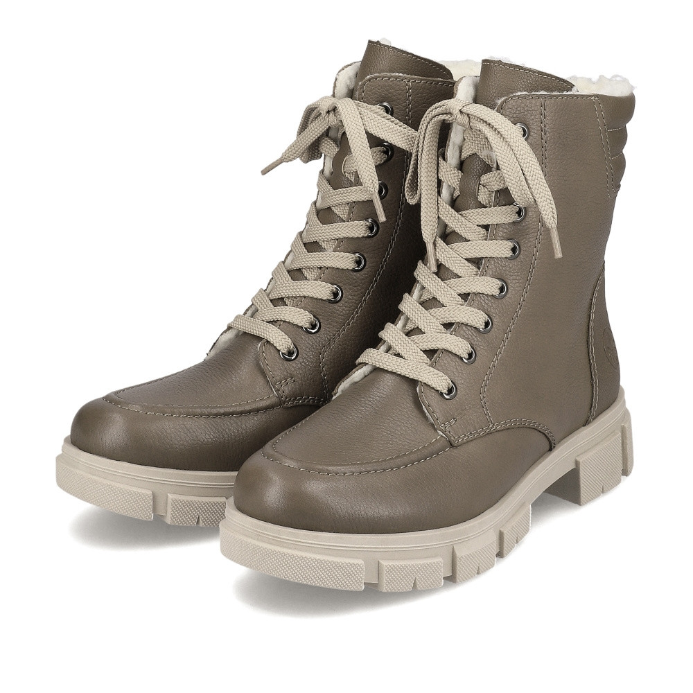 detail Dámská kotníková obuv RIEKER Y7104-24 šedá W3