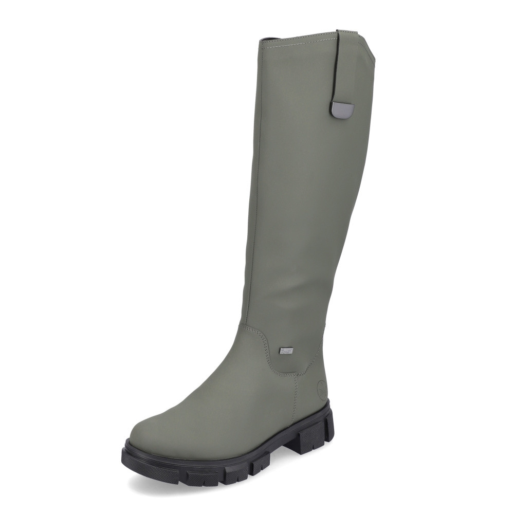 detail Dámské kozačky RIEKER Y7190-54 zelená W3