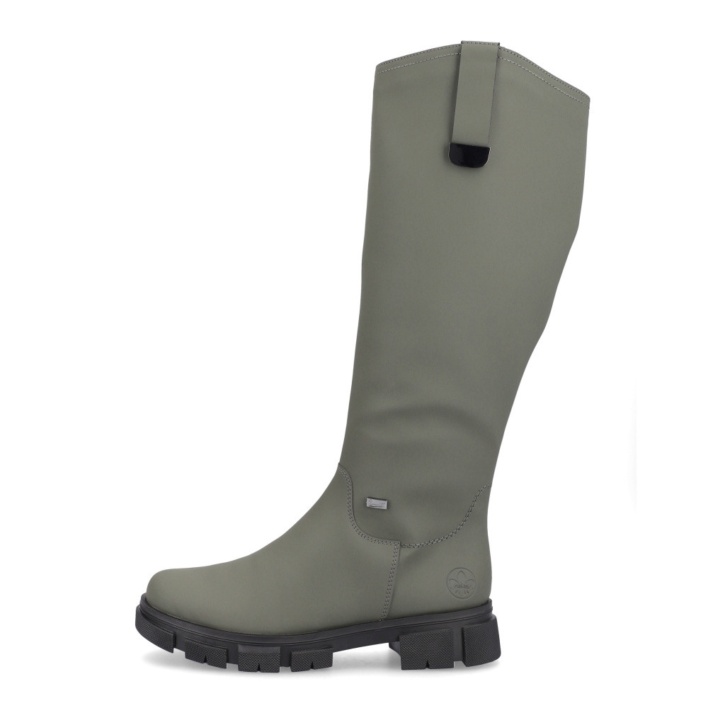 detail Dámské kozačky RIEKER Y7190-54 zelená W3