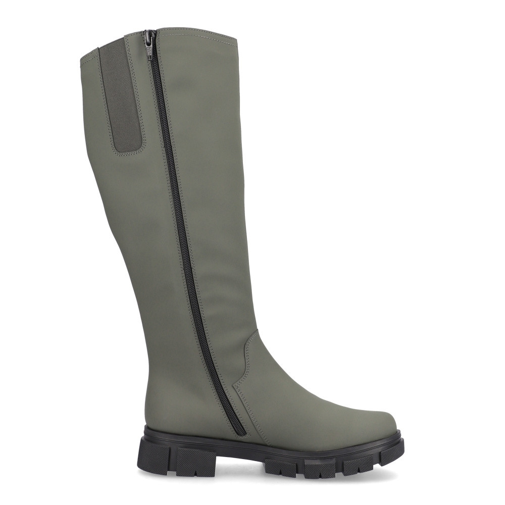 detail Dámské kozačky RIEKER Y7190-54 zelená W3