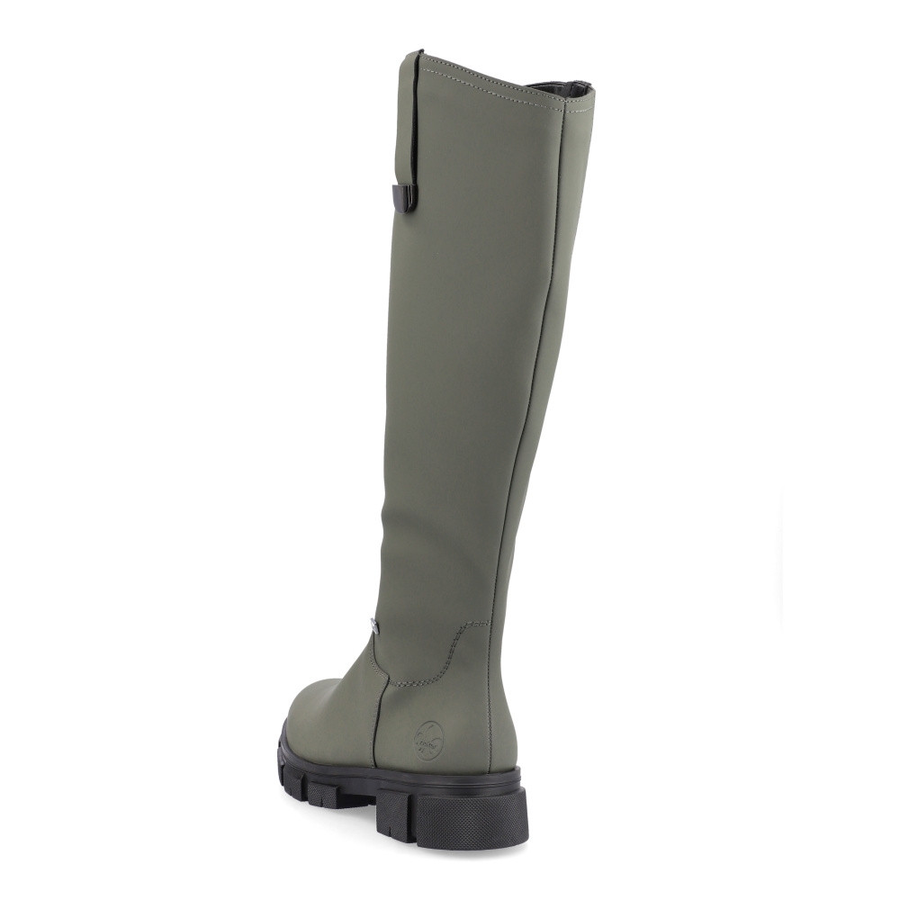 detail Dámské kozačky RIEKER Y7190-54 zelená W3