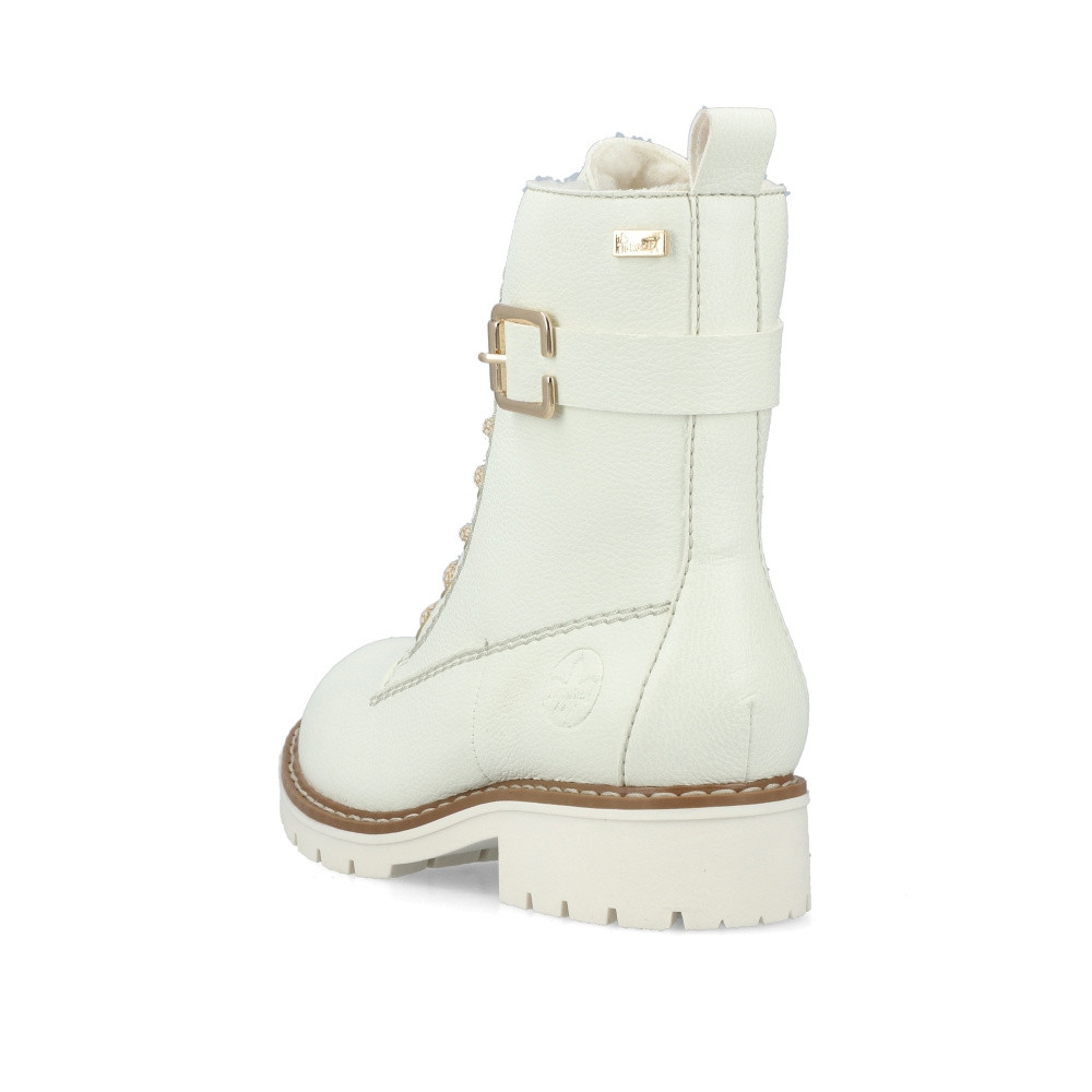 detail Dámská kotníková obuv RIEKER Y9126-80 bílá W5