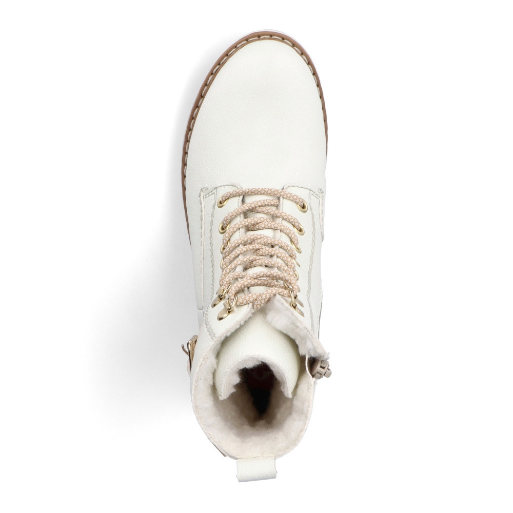 detail Dámská kotníková obuv RIEKER Y9126-80 bílá W5