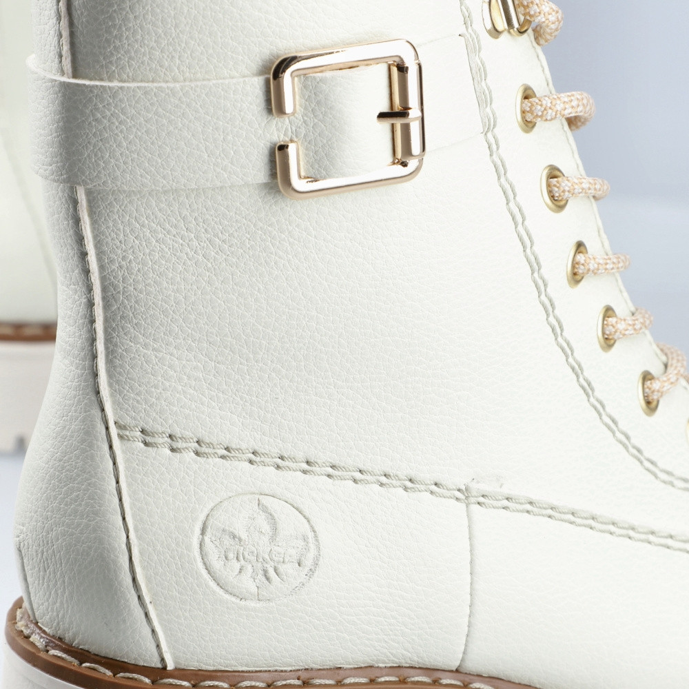 detail Dámská kotníková obuv RIEKER Y9126-80 bílá W5