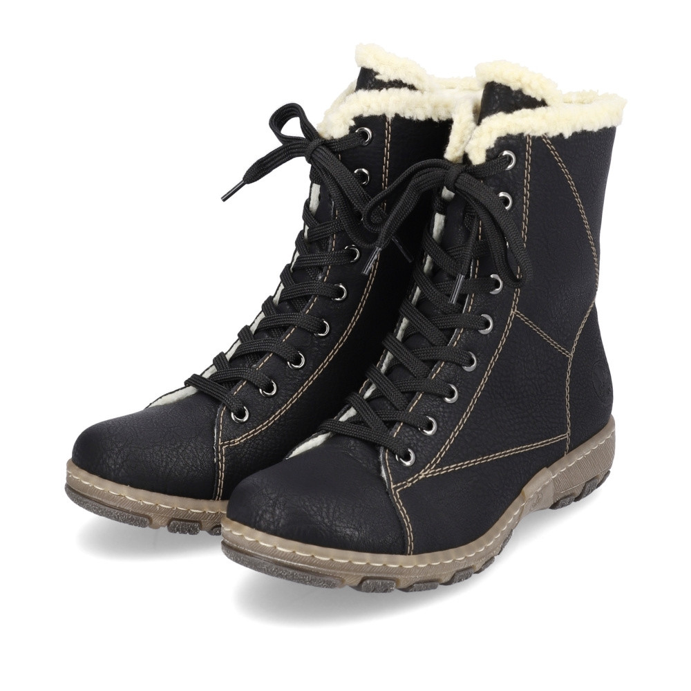 detail Dámská kotníková obuv RIEKER Z0102-00 černá W3