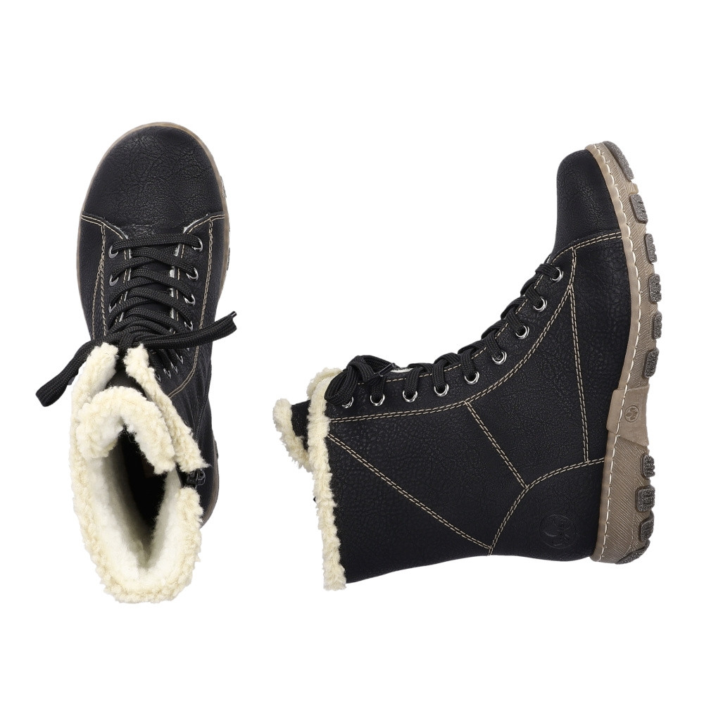 detail Dámská kotníková obuv RIEKER Z0102-00 černá W3