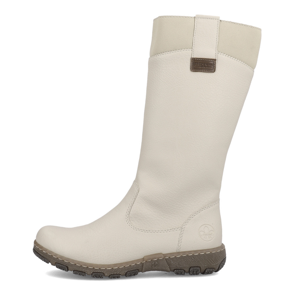 detail Dámské kozačky RIEKER Z0151-60 béžová W3