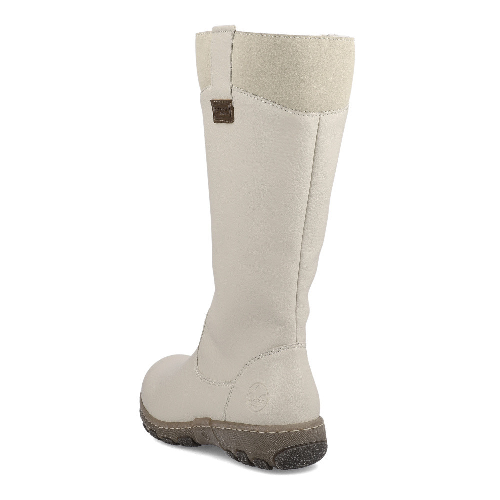 detail Dámské kozačky RIEKER Z0151-60 béžová W3