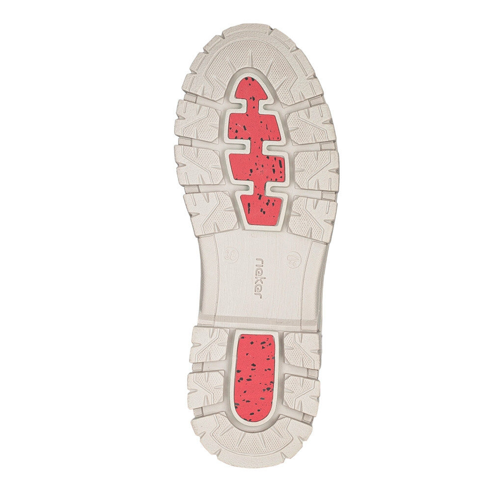 detail Dámské kozačky RIEKER Z1083-62 béžová W3