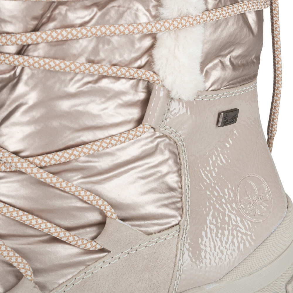 detail Dámské kozačky RIEKER Z1083-62 béžová W3