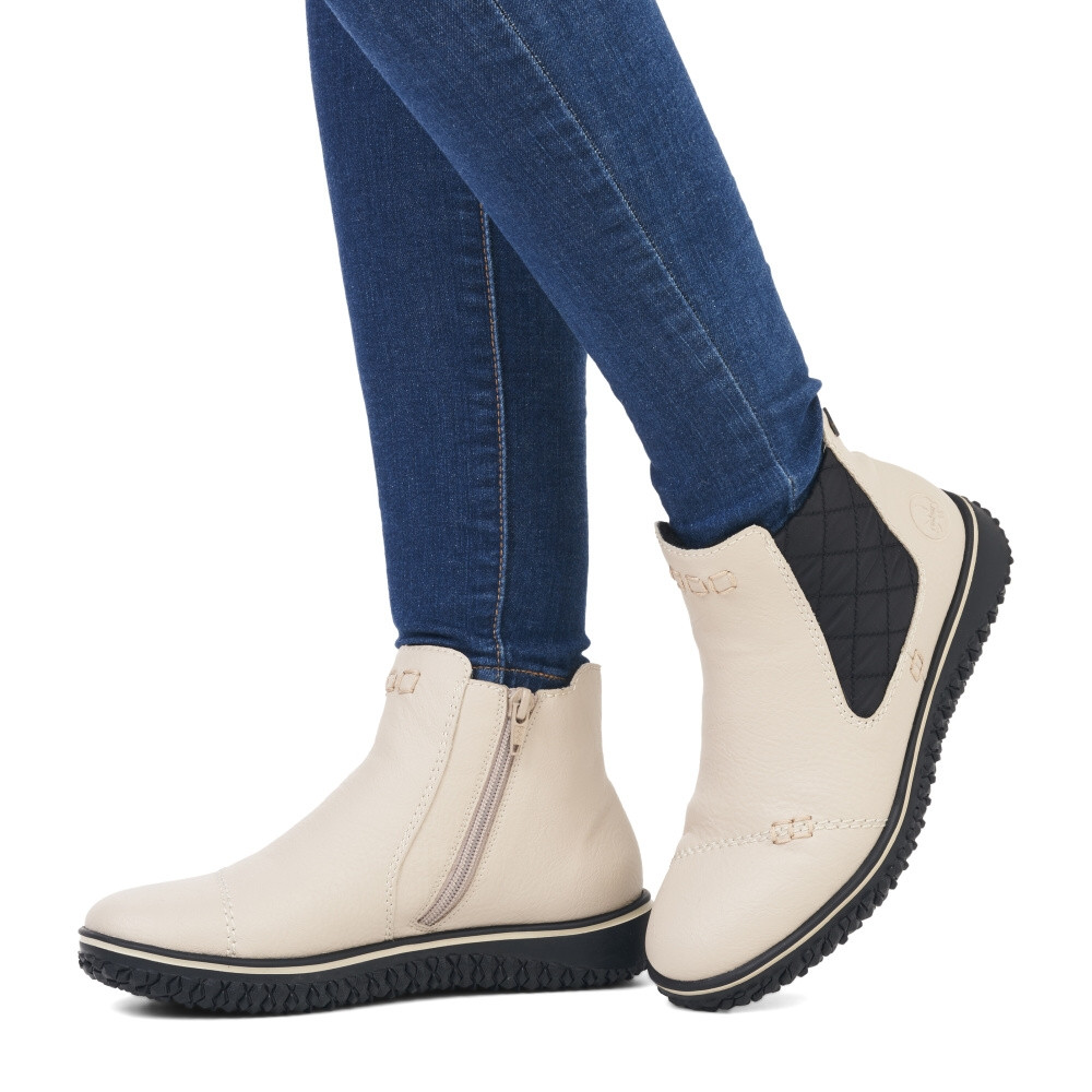 detail Dámská kotníková obuv RIEKER Z4292-60 béžová W3