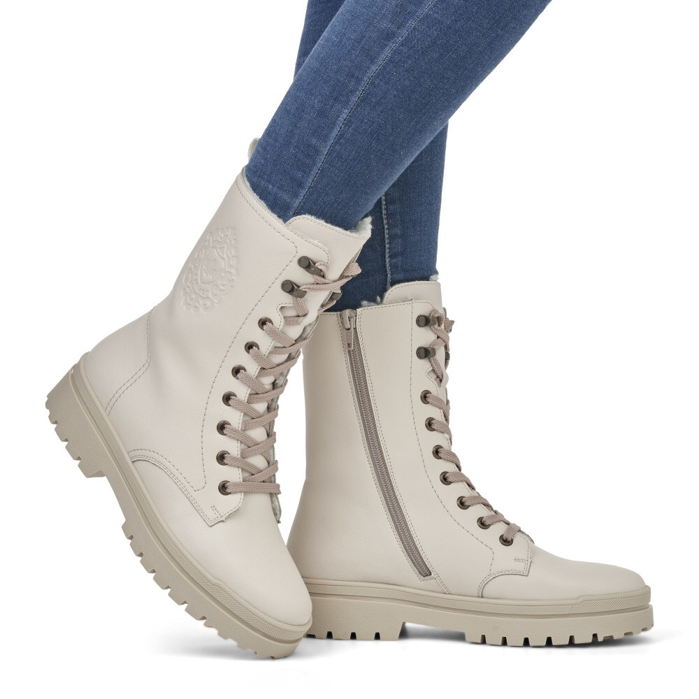 detail Dámská kotníková obuv RIEKER Z4400-60 béžová W3