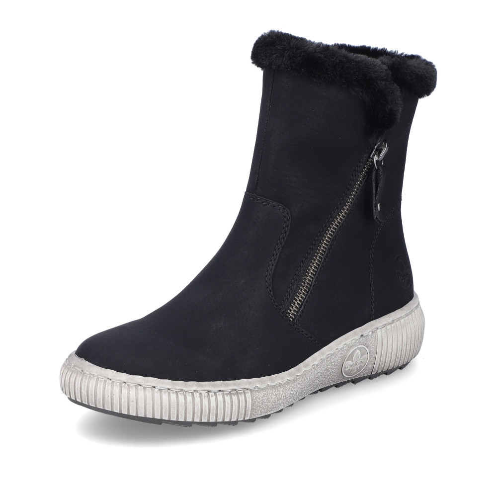 detail Dámská kotníková obuv RIEKER Z6661-00 černá W3