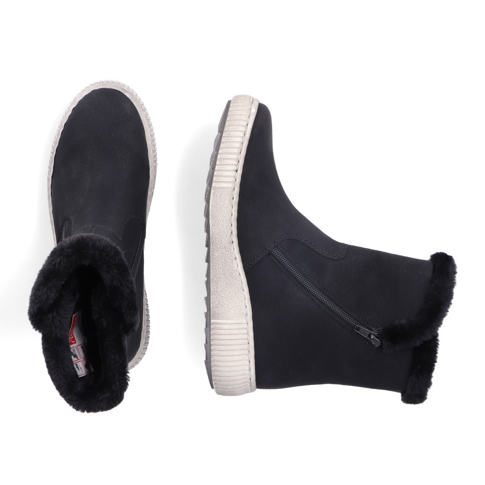 detail Dámská kotníková obuv RIEKER Z6661-00 černá W3