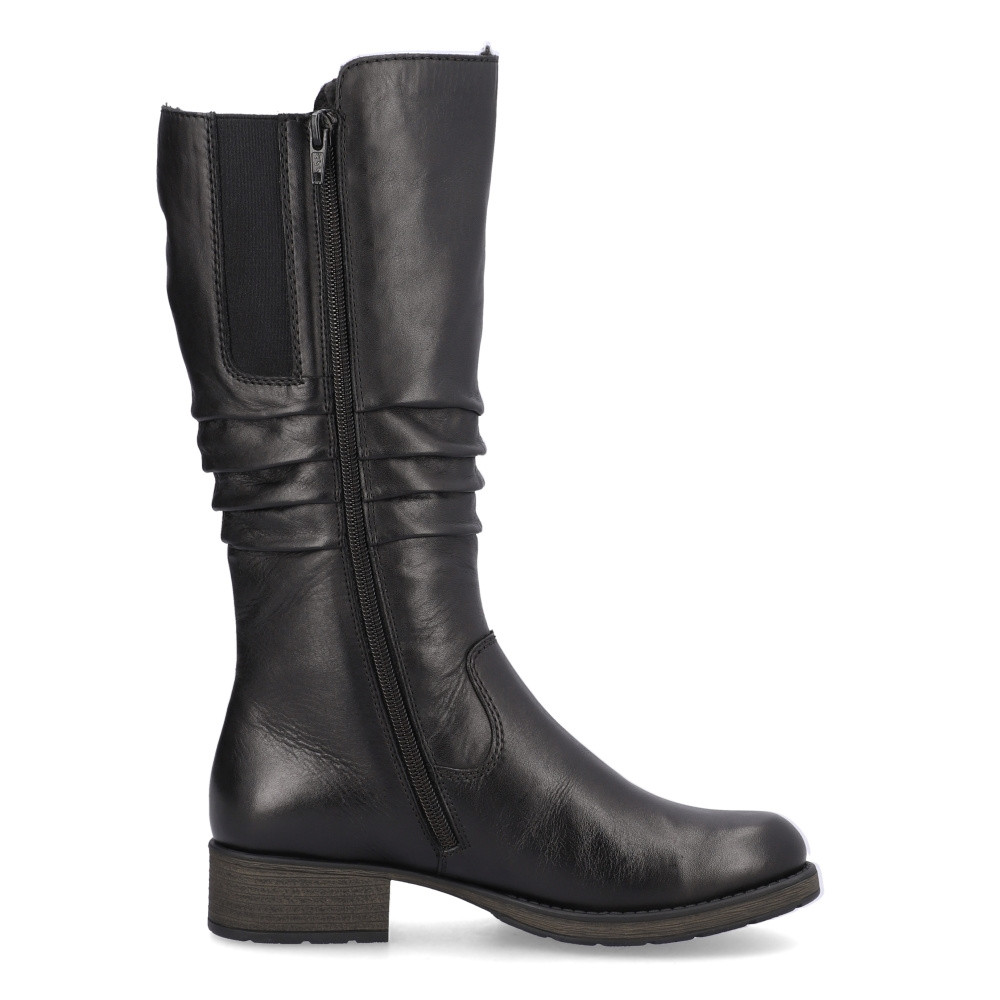 detail Dámské kozačky RIEKER Z9563-00 černá W3