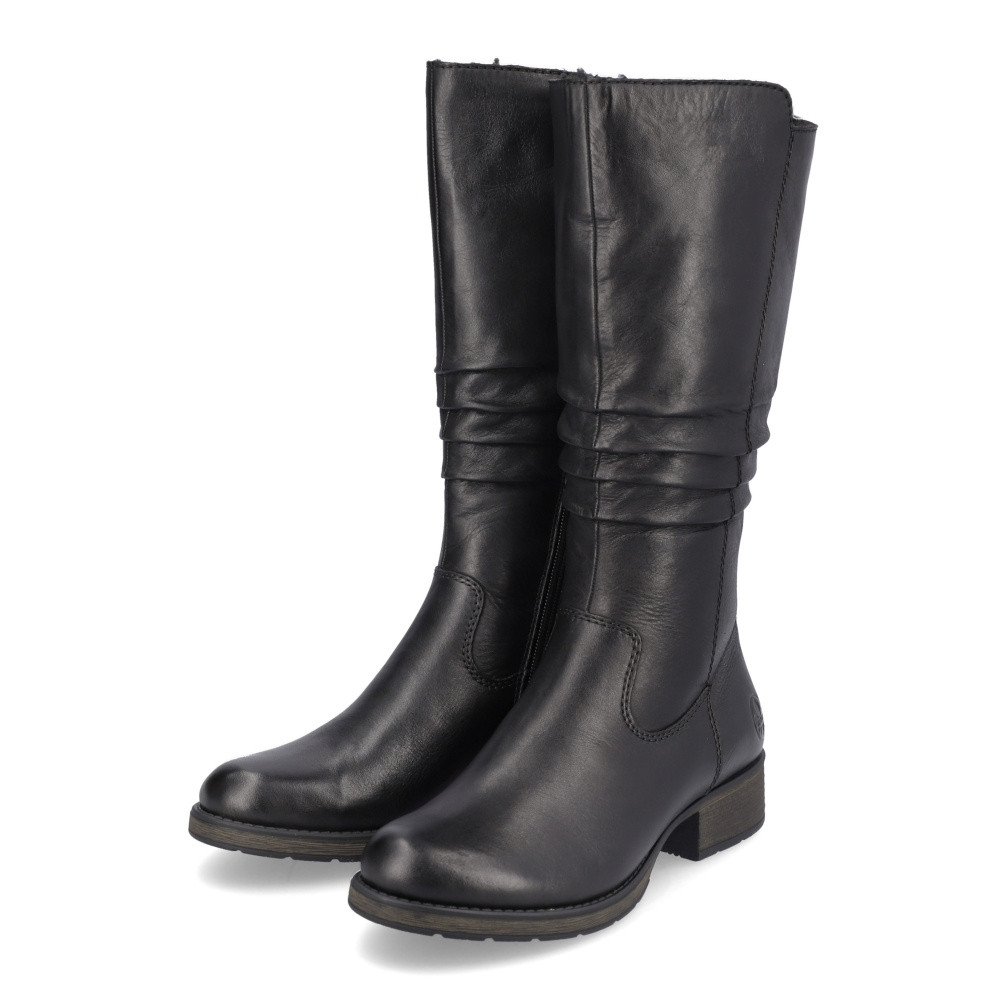 detail Dámské kozačky RIEKER Z9563-00 černá W3