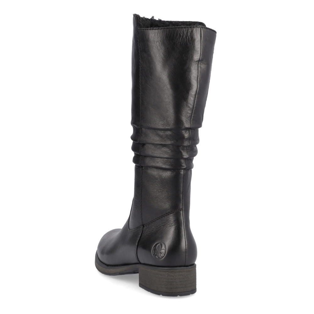 detail Dámské kozačky RIEKER Z9563-00 černá W3