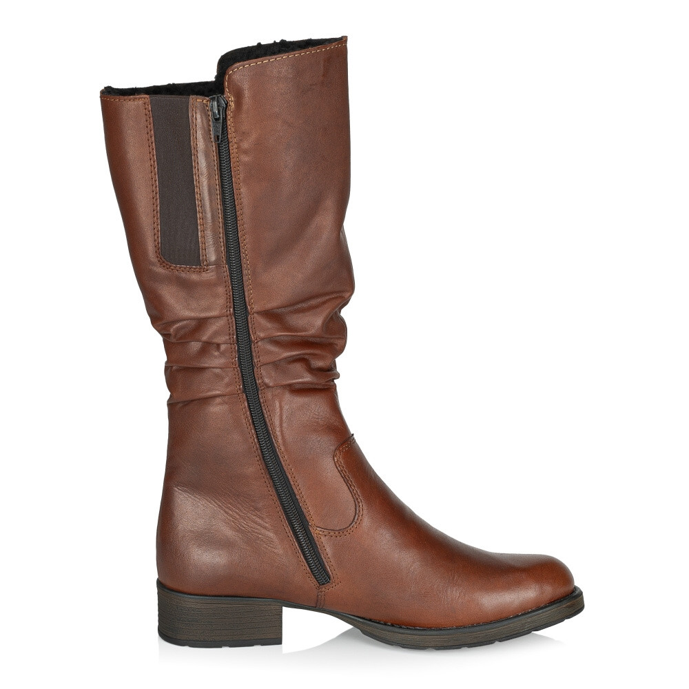 detail Dámské kozačky RIEKER Z9563-22 hnědá W3