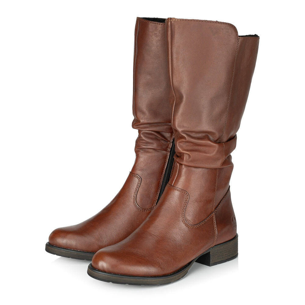 detail Dámské kozačky RIEKER Z9563-22 hnědá W3