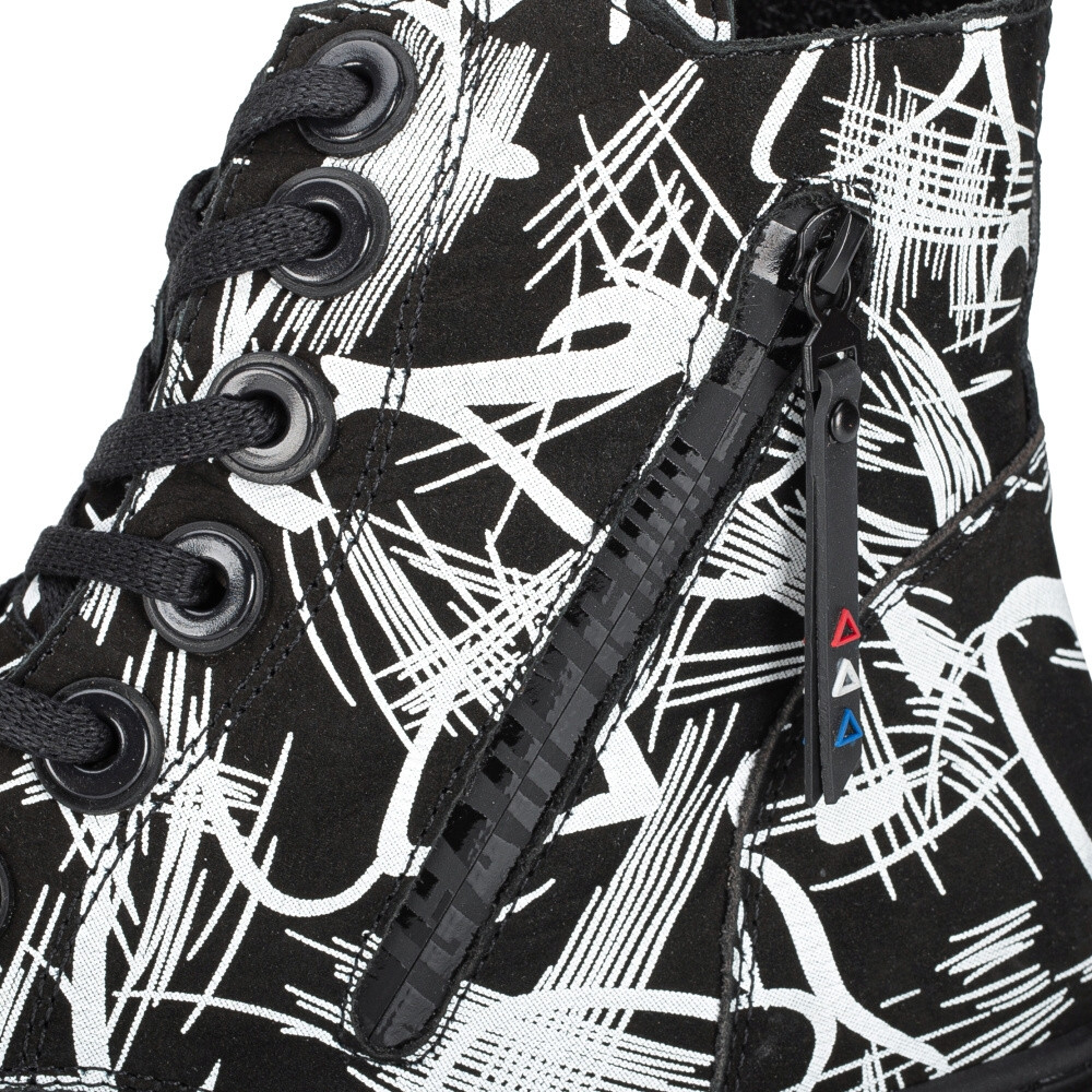 detail Dámská kotníková obuv IBERIUS 003-ALF-2301-1 černá W3