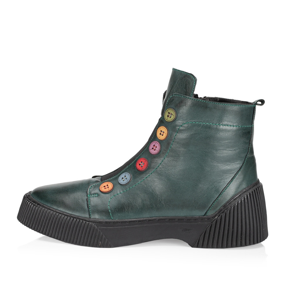 detail Dámská kotníková obuv IBERIUS 3100-472 zelená W3