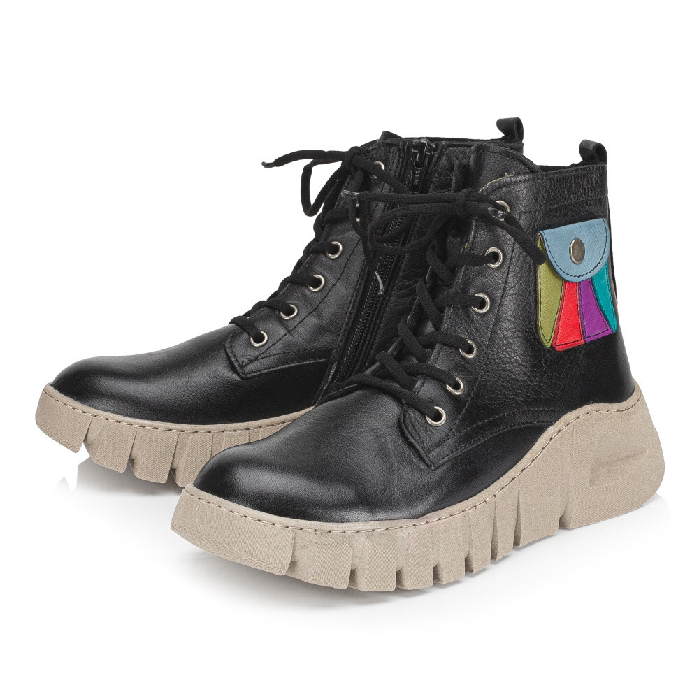 detail Dámská kotníková obuv IBERIUS 3304-501 černá W3