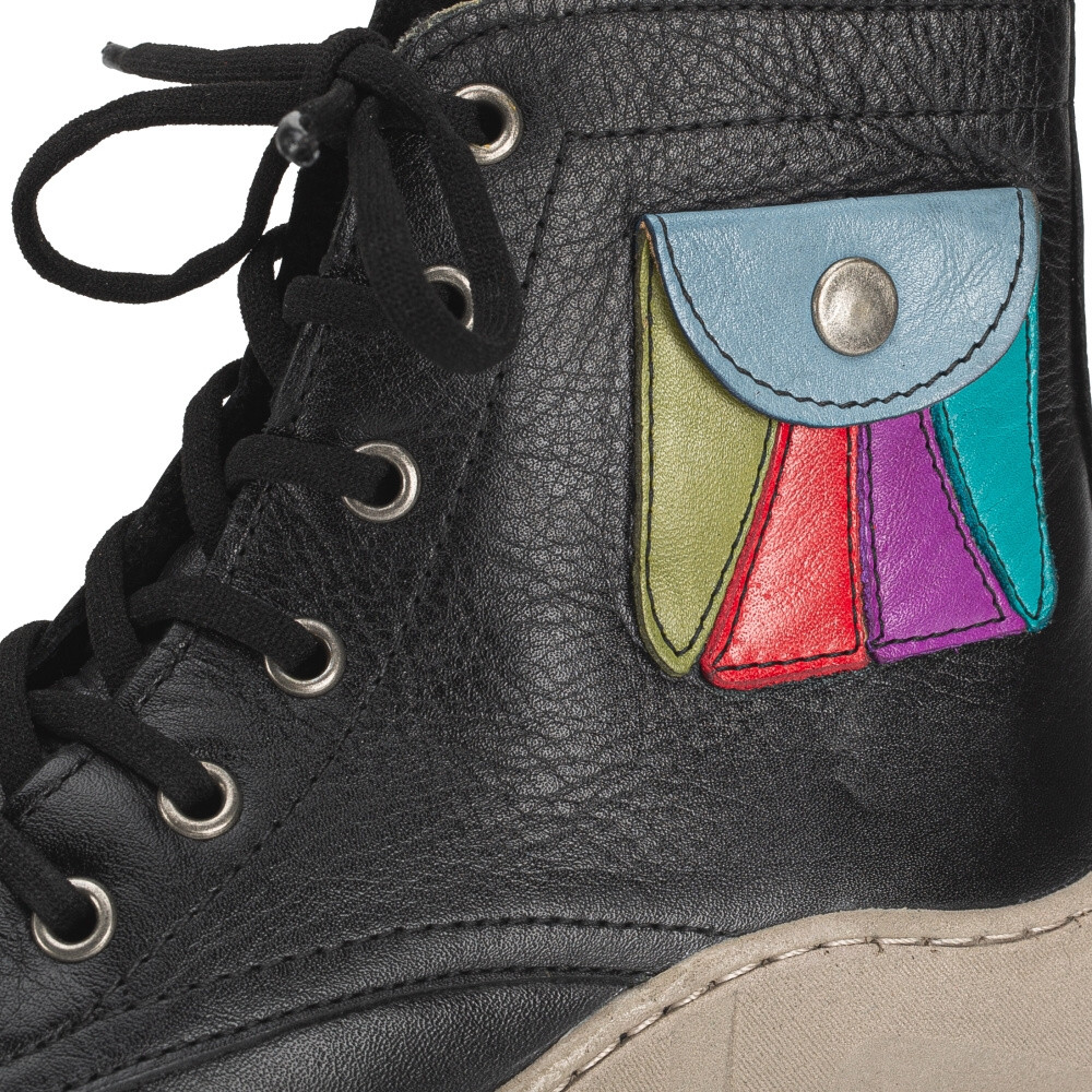 detail Dámská kotníková obuv IBERIUS 3304-501 černá W3