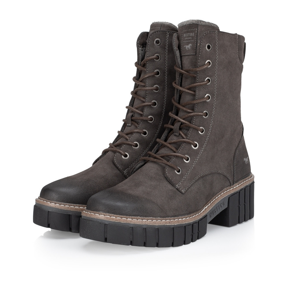 detail Dámská kotníková obuv MUSTANG 1447506-20 šedá W3