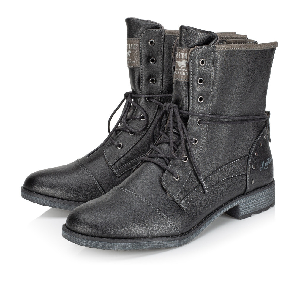 detail Dámská kotníková obuv MUSTANG 1265508-9 černá W3