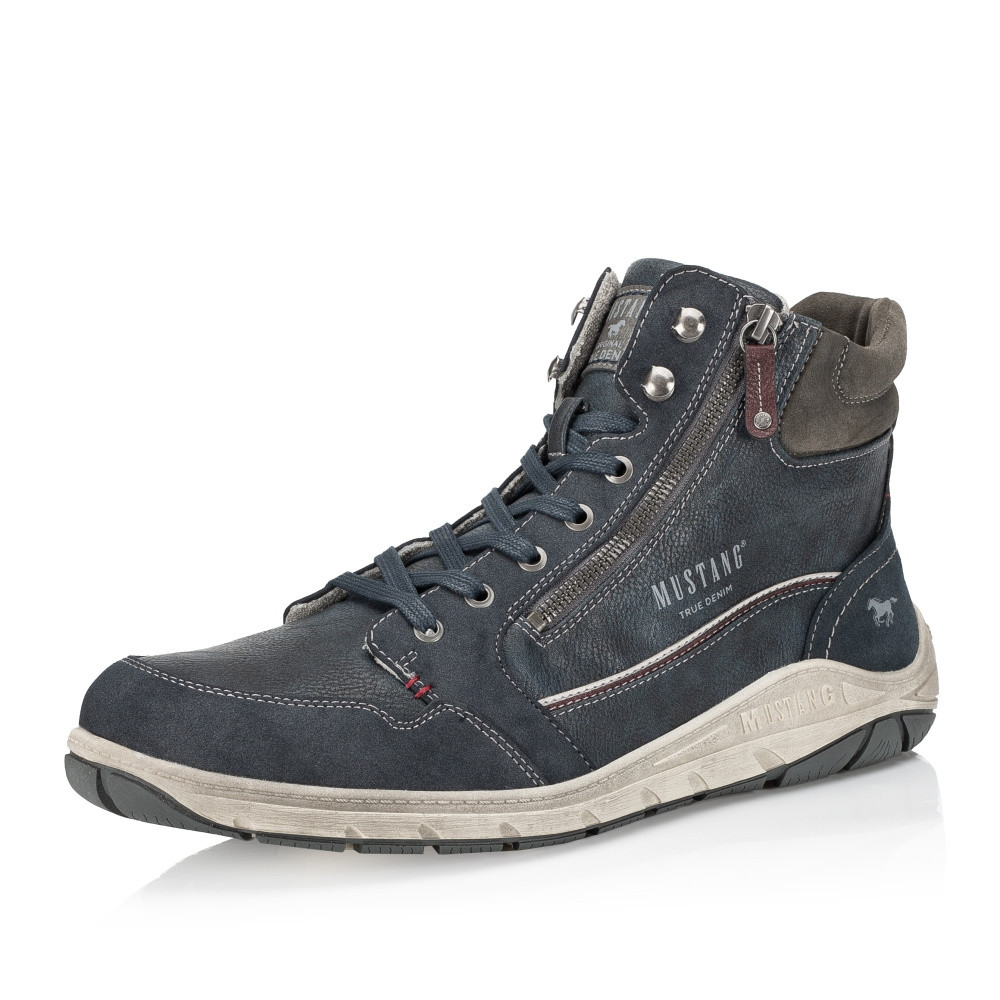 detail Pánská kotníková obuv MUSTANG 4160501-820 modrá W3