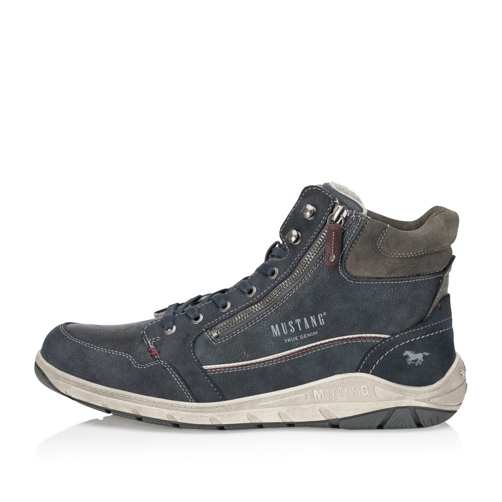 detail Pánská kotníková obuv MUSTANG 4160501-820 modrá W3