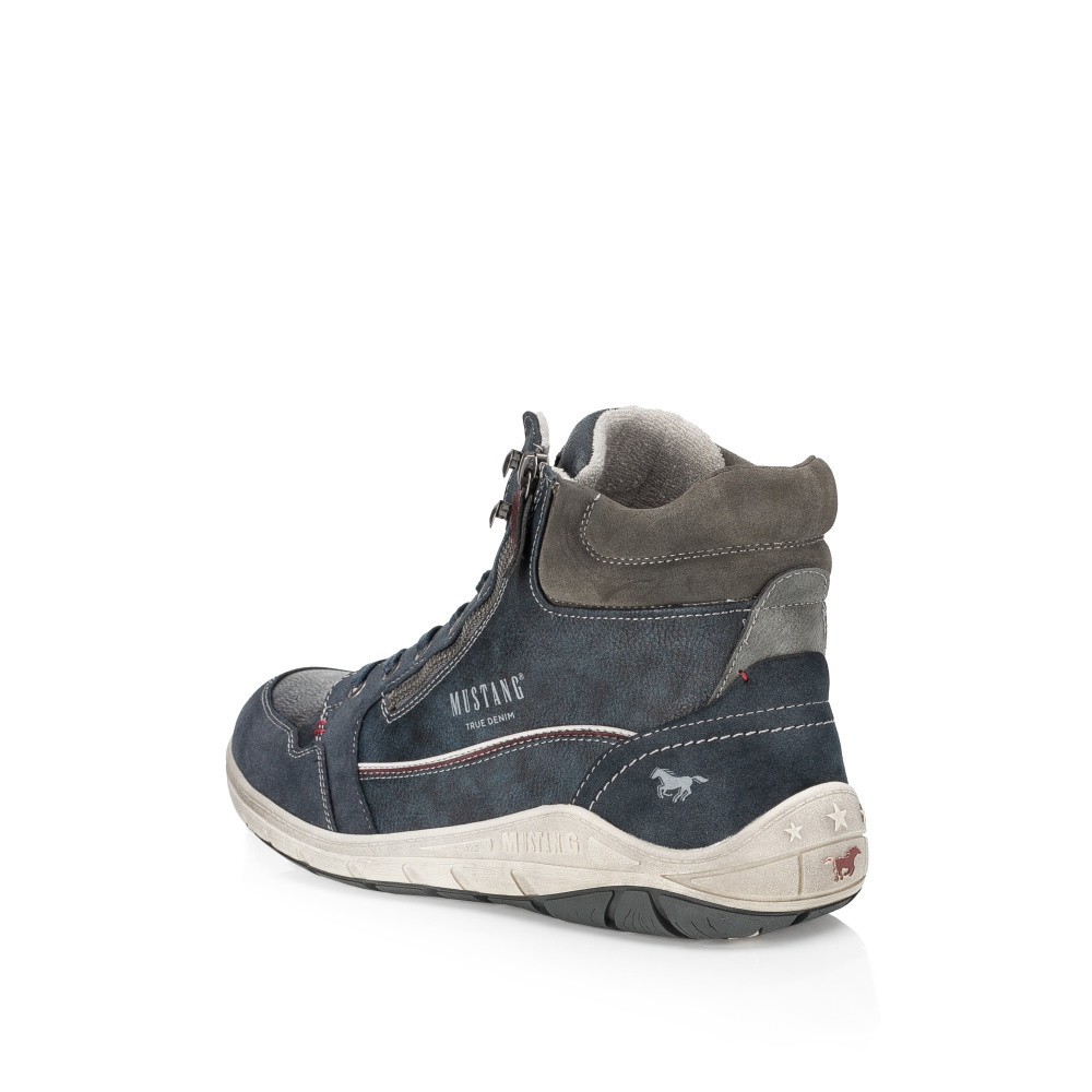 detail Pánská kotníková obuv MUSTANG 4160501-820 modrá W3