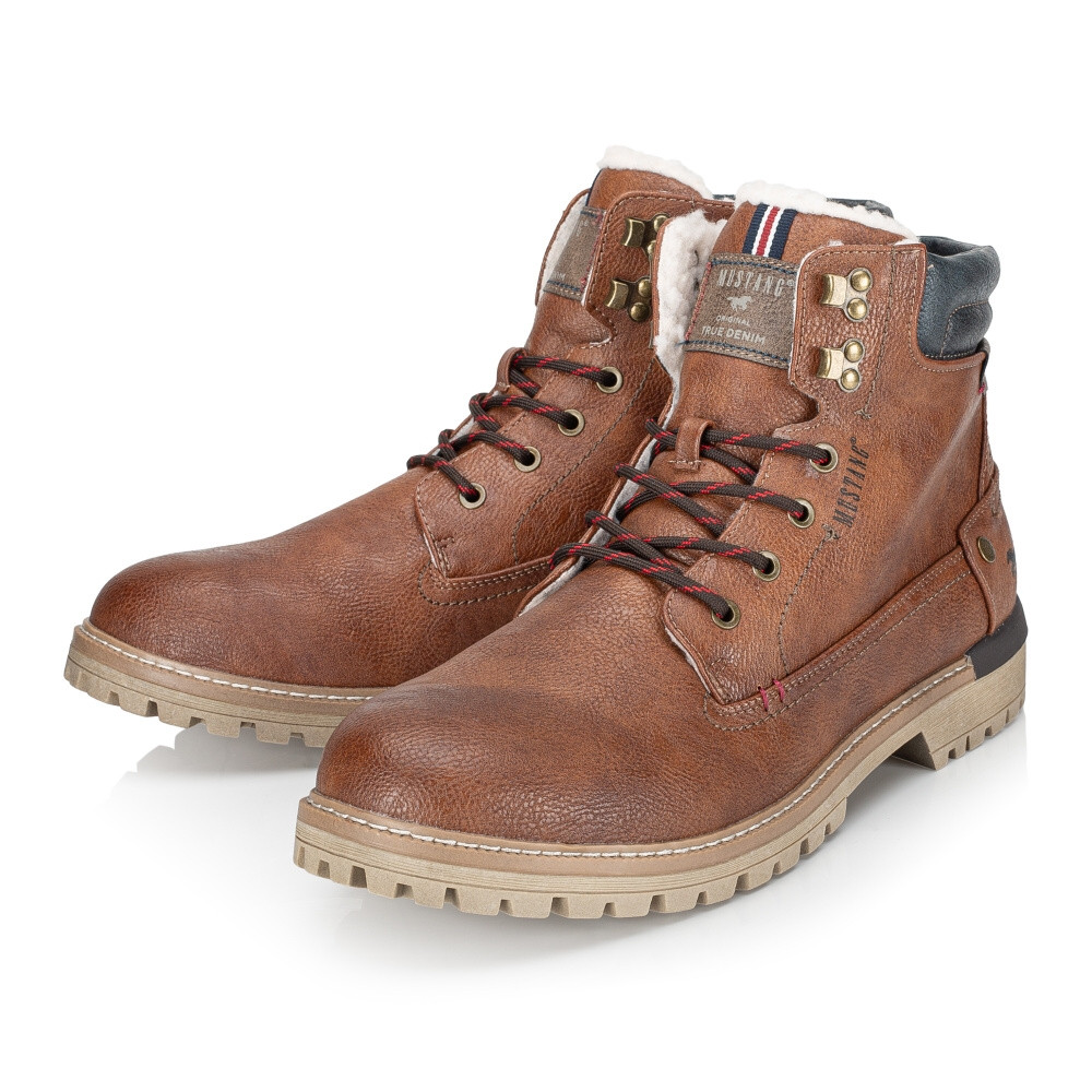 detail Pánská kotníková obuv MUSTANG 4142602-307 hnědá W4