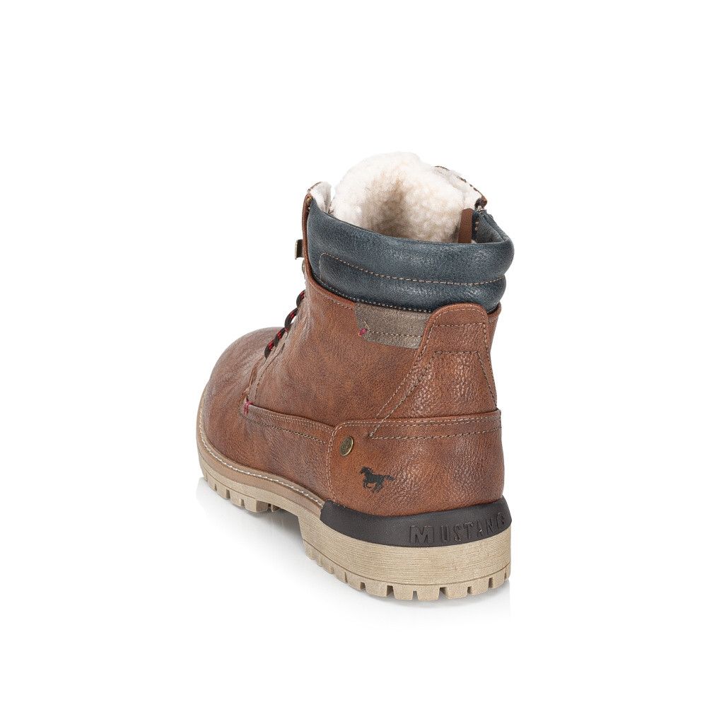 detail Pánská kotníková obuv MUSTANG 4142602-307 hnědá W4