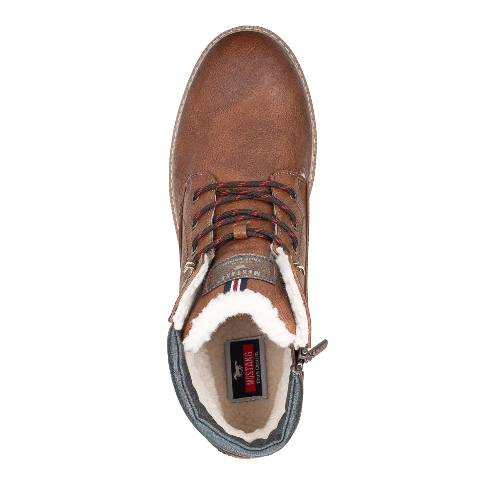 detail Pánská kotníková obuv MUSTANG 4142602-307 hnědá W4