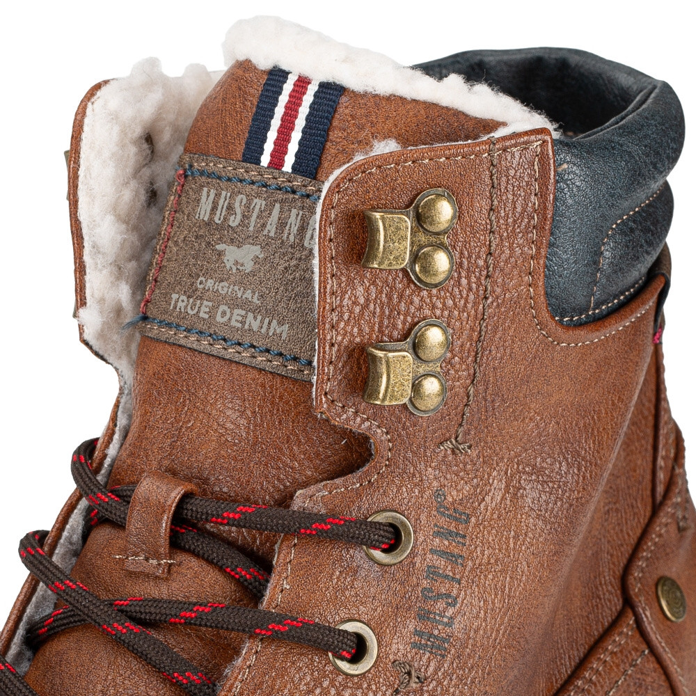 detail Pánská kotníková obuv MUSTANG 4142602-307 hnědá W4