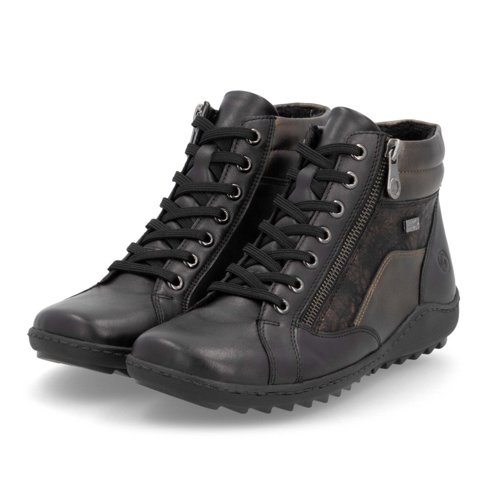 detail Dámska členková obuv REMONTE R1458-03 čierna W4