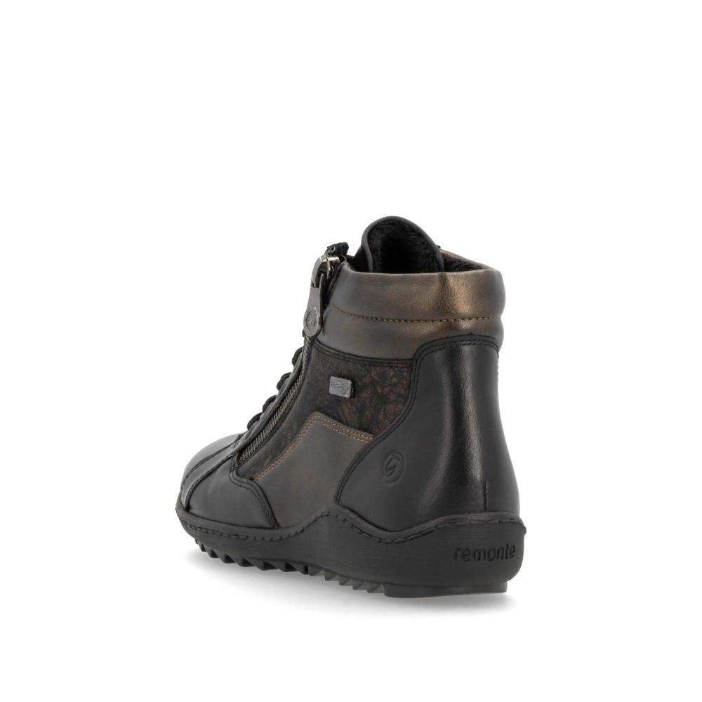 detail Dámska členková obuv REMONTE R1458-03 čierna W4