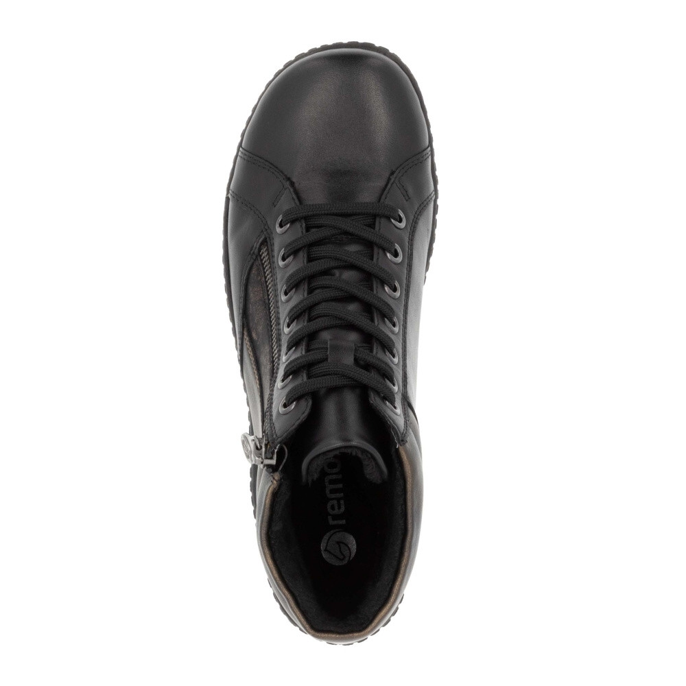 detail Dámska členková obuv REMONTE R1458-03 čierna W4