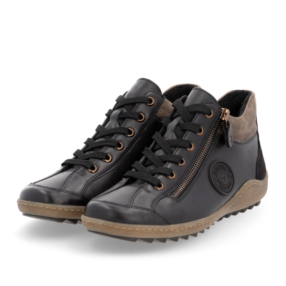 detail Dámska členková obuv REMONTE R1477-03 čierna W4