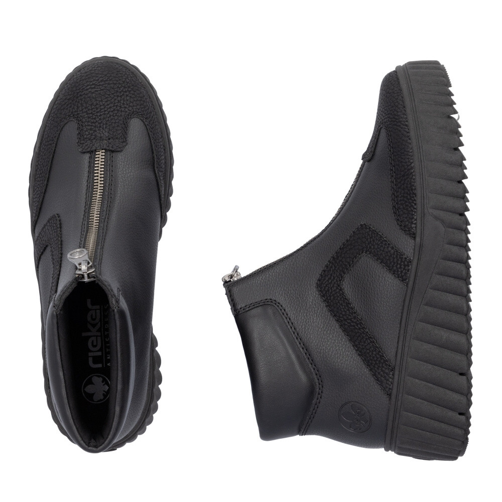 detail Dámská kotníková obuv RIEKER N2551-00 černá W4