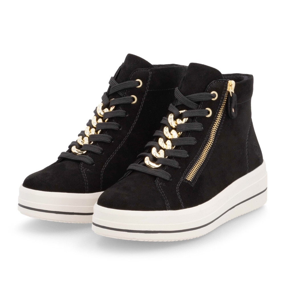 detail Dámska členková obuv REMONTE D1C70-02 čierna W4