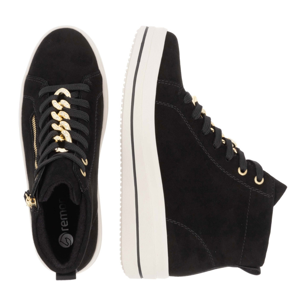 detail Dámska členková obuv REMONTE D1C70-02 čierna W4