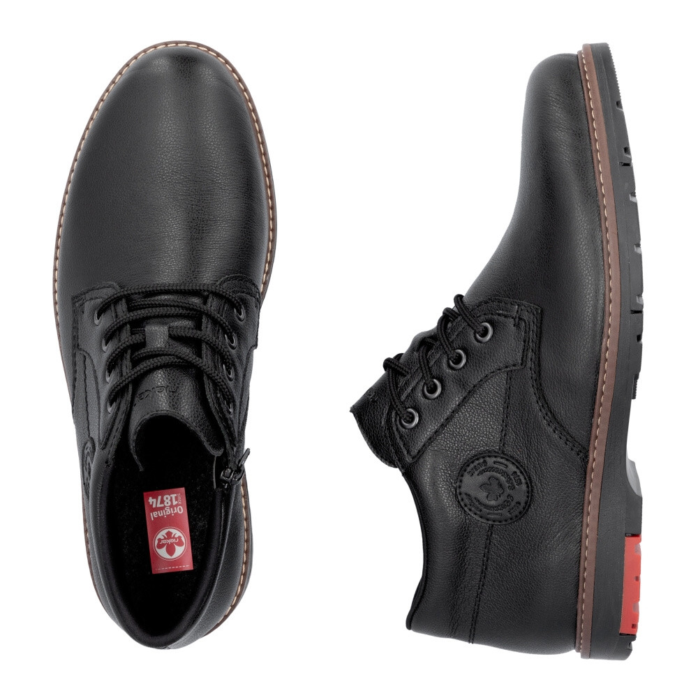 detail Pánská kotníková obuv RIEKER 10539-00 černá W5