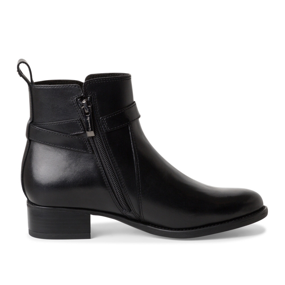 detail Dámská kotníková obuv TAMARIS 1-25031-43   BLACK LEATHER 003   H/W4